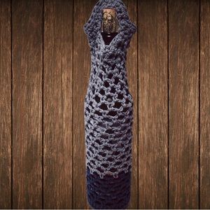 Wine Bottle Tote Bag - Handmade